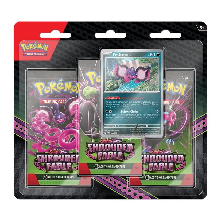 Pokémon SV6.5 Shrouded Fabel Blisterverpakking 3 pack (POK87999) in de groep SPEELGOED, KINDER- & BABYPRODUCTEN / Spelletje / Kaartspel bij TP E-commerce Nordic AB (D00455)