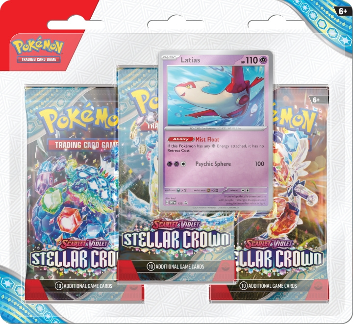 Pokémon SV7 - Blisterverpakking 3-pack (POK87907) in de groep SPEELGOED, KINDER- & BABYPRODUCTEN / Spelletje / Kaartspel bij TP E-commerce Nordic AB (D00456)