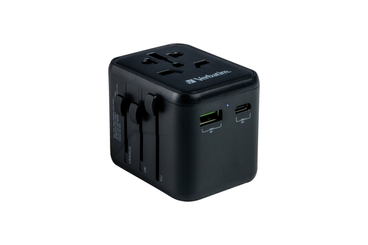 Verbatim Universele Reisadapter UTA-02 PD20W/QC / 1xUSB / 1xType-C in de groep HUISHOUDEN & TUIN / Elektriciteit & Verlichting / Reisadapters bij TP E-commerce Nordic AB (D00528)