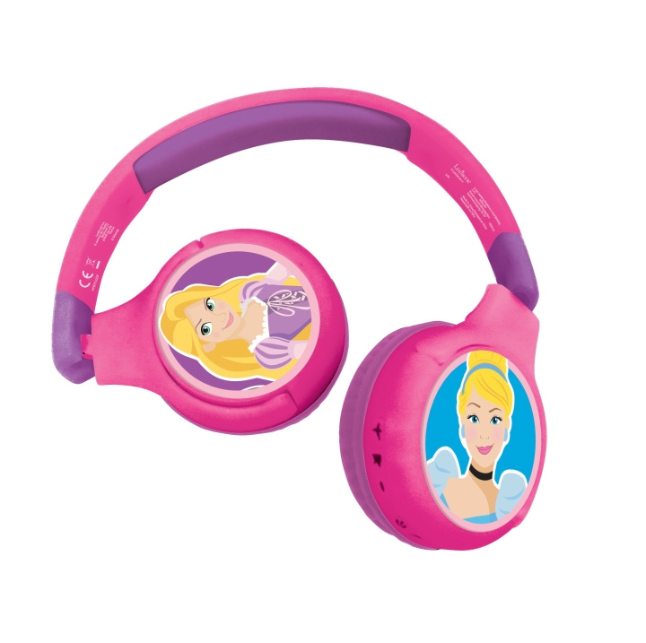 Lexibook Disney Princess - 2 in 1 Bluetooth® opvouwbare hoofdtelefoon (HPBT010DP) in de groep HOME ELECTRONICS / Audio & Beeld / Koptelefoon & Accessoires / Koptelefoon bij TP E-commerce Nordic AB (D00572)