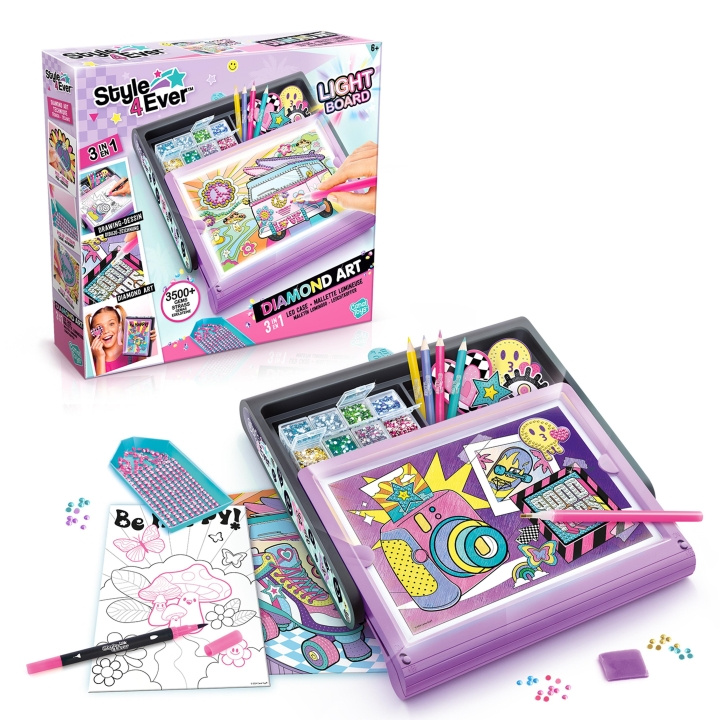 Style 4 Ever Diamond Art 3in1 LED etui (300) in de groep SPORT, VRIJE TIJD & HOBBY / Hobby / Schilderen & tekenen / Diamond Painting bij TP E-commerce Nordic AB (D00646)