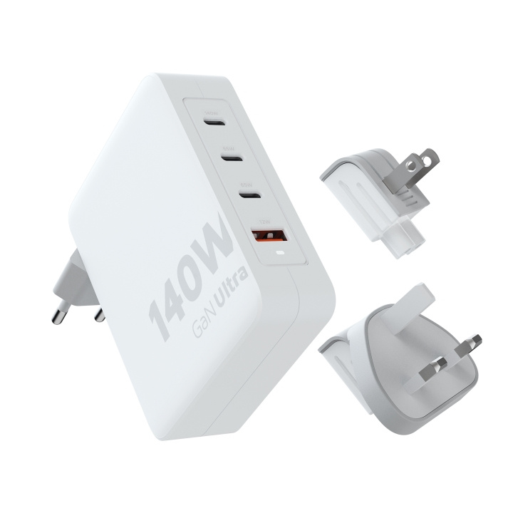 Xtorm 140W GaN Ultra Reislader + USB-C PD-kabel in de groep SMARTPHONE & TABLETS / Opladers & Kabels / Wandoplader / Wandoplader Type C bij TP E-commerce Nordic AB (D00658)