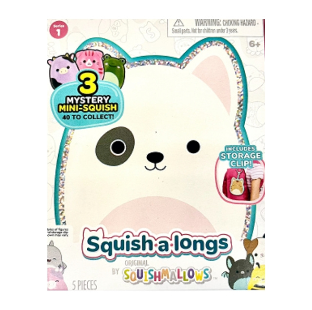 Squishalongs 2,5 cm sleutelhanger 4 pak asst (2420102) in de groep SPEELGOED, KINDER- & BABYPRODUCTEN / Speelgoed / Figuren, Miniaturen & accessoires bij TP E-commerce Nordic AB (D00664)