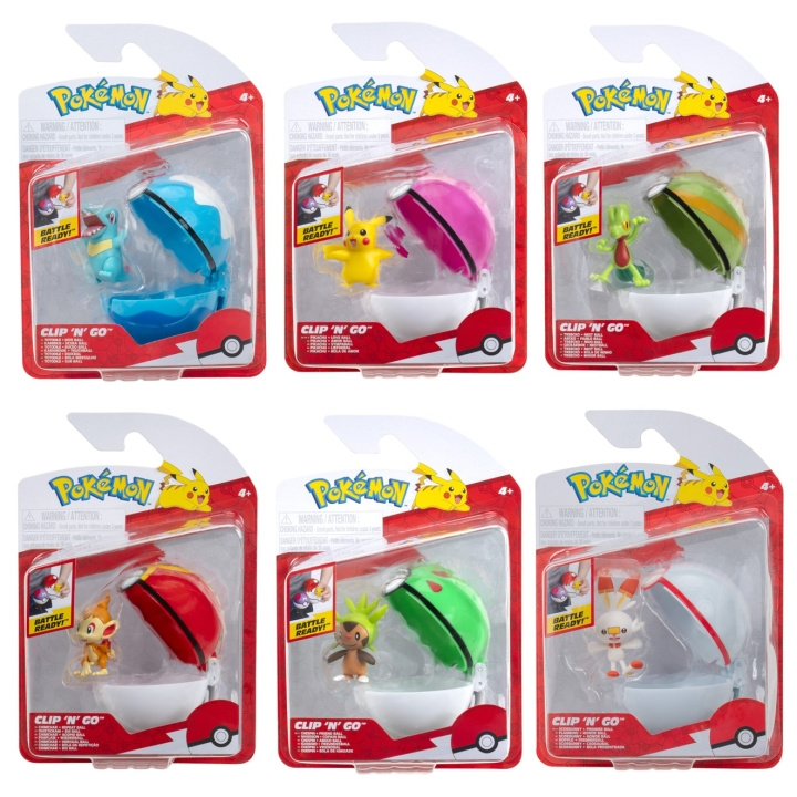 Pokémon Clip N Go Ass. (95057-19) in de groep SPEELGOED, KINDER- & BABYPRODUCTEN / Speelgoed / Figuren, Miniaturen & accessoires bij TP E-commerce Nordic AB (D00767)