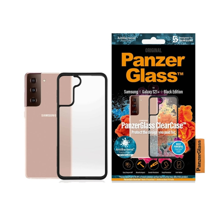 PanzerGlass ClearCase BlackFrame Galaxy S21+s in de groep SMARTPHONE & TABLETS / Mobielbescherming / Samsung bij TP E-commerce Nordic AB (D00792)