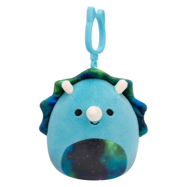 Squishmallows 9 cm P18 Clip On - Vilmos Triceratops in de groep SPEELGOED, KINDER- & BABYPRODUCTEN / Babyspeelgoed / Knuffels bij TP E-commerce Nordic AB (D00832)