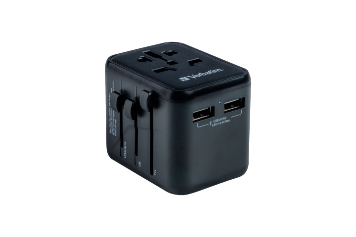 Verbatim Universele Reisadapter UTA-01 met 2xUSB Oplader in de groep HUISHOUDEN & TUIN / Elektriciteit & Verlichting / Reisadapters bij TP E-commerce Nordic AB (D00869)