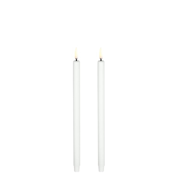 Uyuni LED taper kaars / 2-pack - Scandinavisch wit - 1,3x25 cm (UL-TA-NW01325-2) in de groep HOME ELECTRONICS / Verlichting / Andere verlichting bij TP E-commerce Nordic AB (D00897)