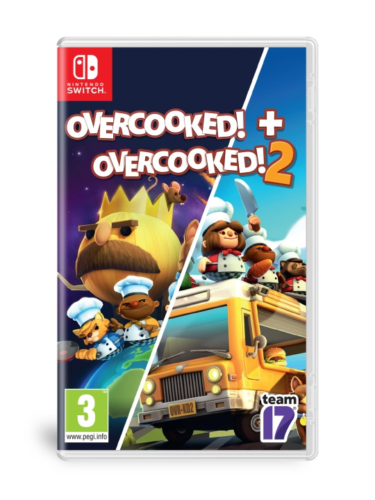 Overcooked + Overcooked 2 Double Pack (Switch) in de groep HOME ELECTRONICS / Spelconsoles en accessoires / Nintendo Switch / Games bij TP E-commerce Nordic AB (D00944)