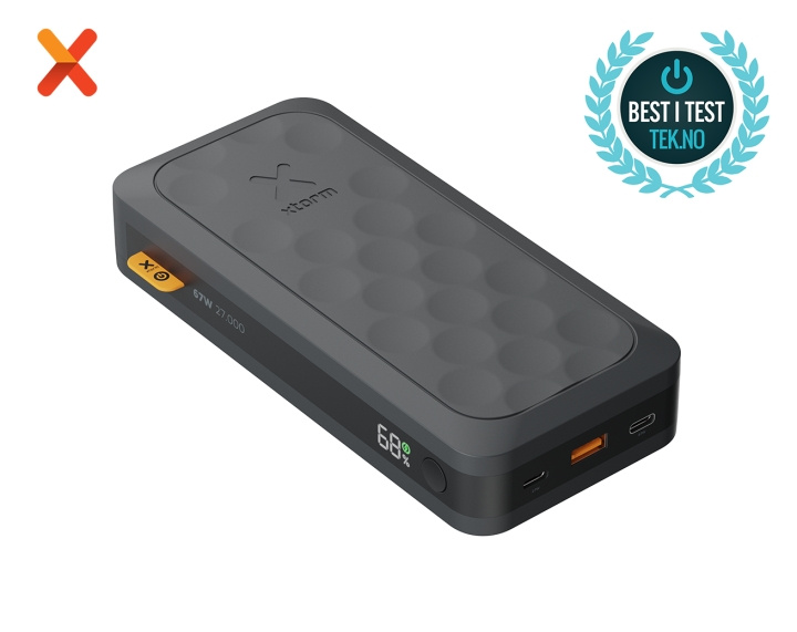 Xtorm Power Bank USB-C PD 67W 27.000mAh 2xUSB-C Zwart in de groep SMARTPHONE & TABLETS / Opladers & Kabels / Powerbanks bij TP E-commerce Nordic AB (D00955)