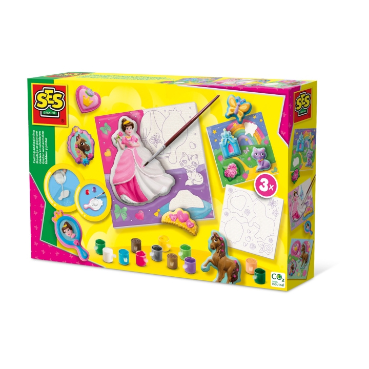 SES Creative Gieten en Schilderen - Prinsessen en 3 doeken - (S01349) in de groep SPEELGOED, KINDER- & BABYPRODUCTEN / Speelgoed / Ambachten bij TP E-commerce Nordic AB (D00980)