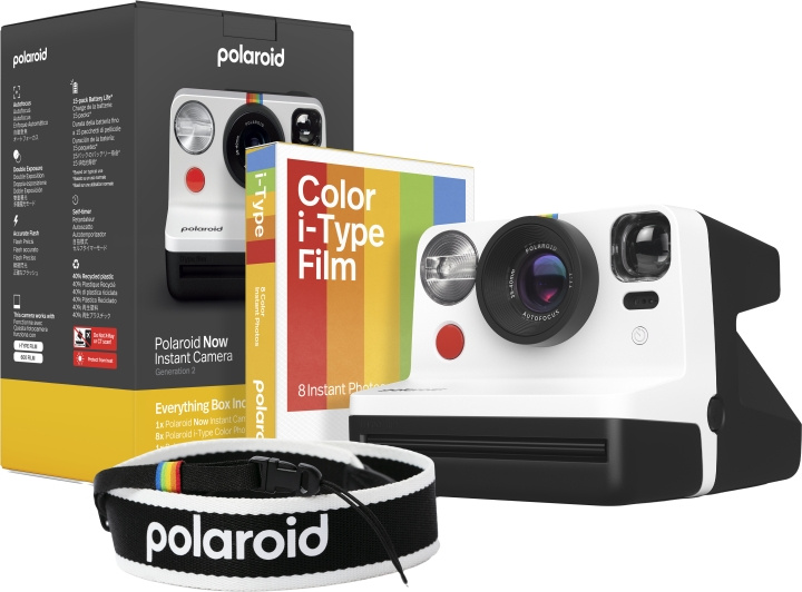 Polaroid Now Gen 2 E-Box Camera Limited Edition - Zwart-wit in de groep HOME ELECTRONICS / Foto & Video / Camera\'s bij TP E-commerce Nordic AB (D01010)