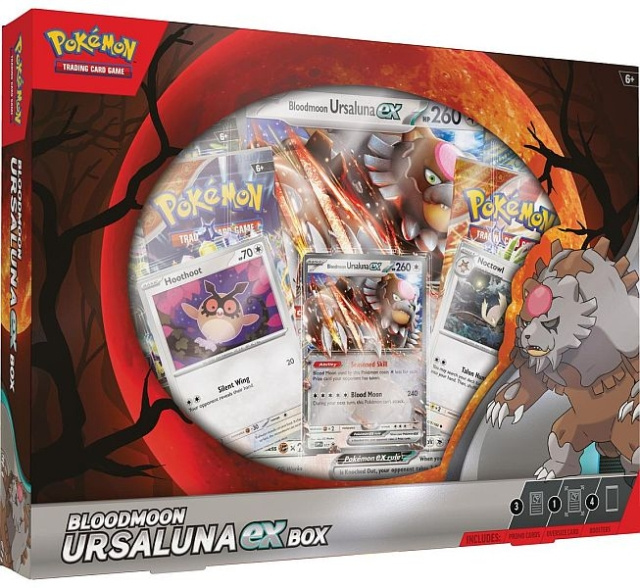 Pokémon Bloodmoon Ursaluna EX doos (POK85881) in de groep SPEELGOED, KINDER- & BABYPRODUCTEN / Spelletje / Kaartspel bij TP E-commerce Nordic AB (D01019)