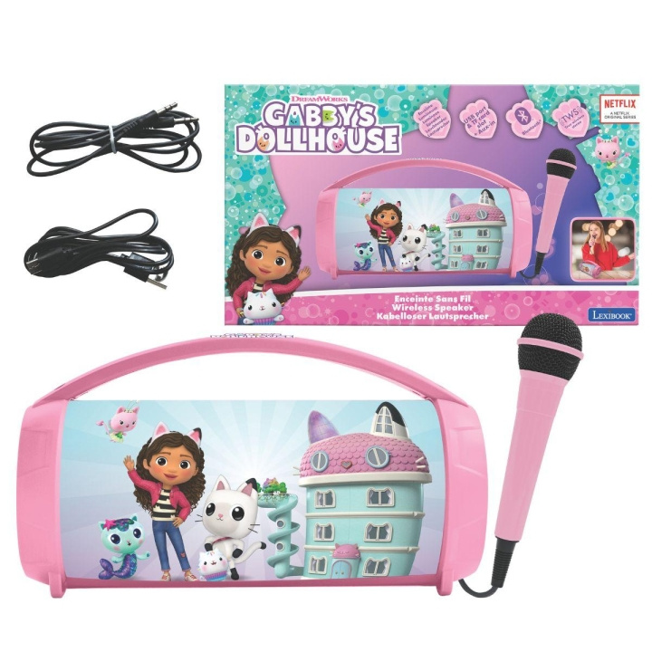 Lexibook Gabby\'s Dollhouse Bluetooth Light Speaker (BTP585GDHZ) in de groep SPEELGOED, KINDER- & BABYPRODUCTEN / Muziek, Zang en afbeelingen / Muziekinstrumenten bij TP E-commerce Nordic AB (D01122)