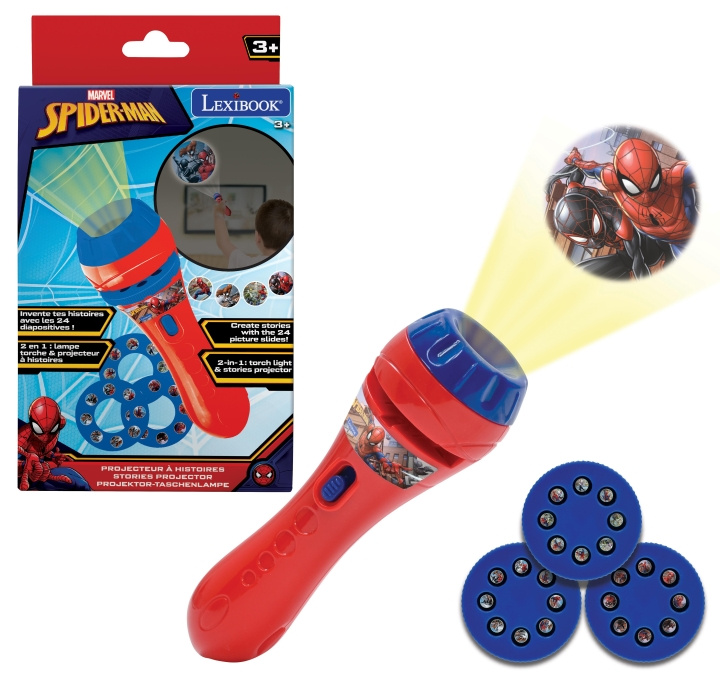 Lexibook Spider-Man Verhalen Projector en Zaklamp - (LTC050SP) in de groep HOME ELECTRONICS / Audio & Beeld / Thuisbioscoop, Hifi en Draagbaar / Projectoren & Accessoires bij TP E-commerce Nordic AB (D01133)