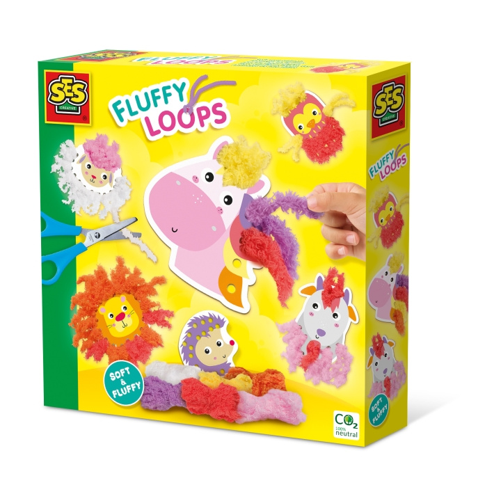 SES Creative Fluffy Loops - Zachte garen dieren - (S14010) in de groep SPEELGOED, KINDER- & BABYPRODUCTEN / Speelgoed / Ambachten bij TP E-commerce Nordic AB (D01154)