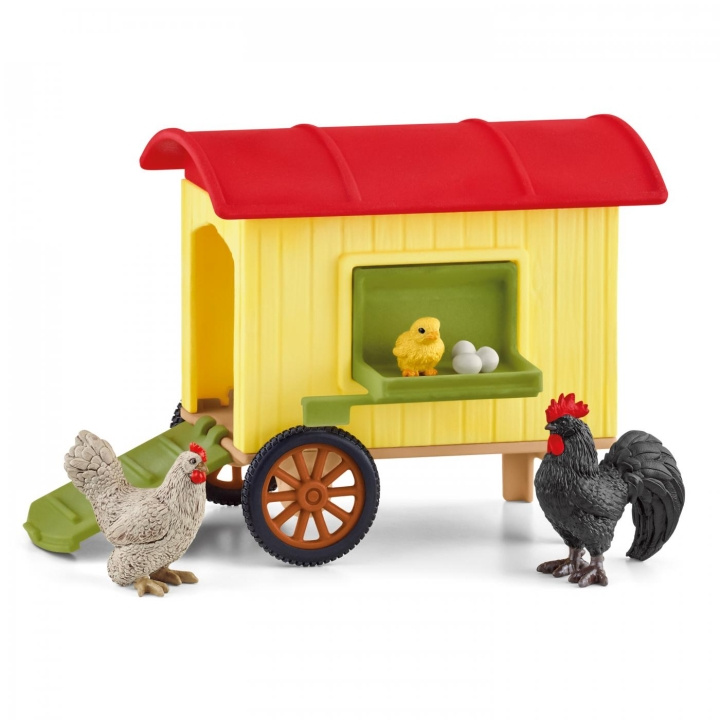 Schleich Farm World - Mobiel Kippenhok (42572) in de groep SPEELGOED, KINDER- & BABYPRODUCTEN / Speelgoed / Speelset bij TP E-commerce Nordic AB (D01446)