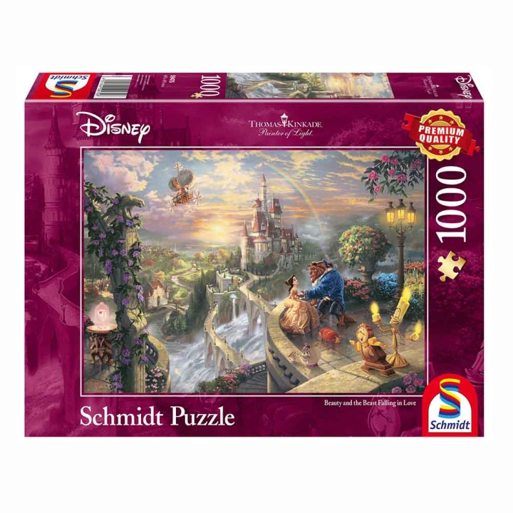 Schmidt Spiele - Thomas Kinkade: Disney - Schoonheid en het Beest, 1000 stukjes (SCH59475) in de groep SPORT, VRIJE TIJD & HOBBY / Hobby / Puzzel bij TP E-commerce Nordic AB (D01479)