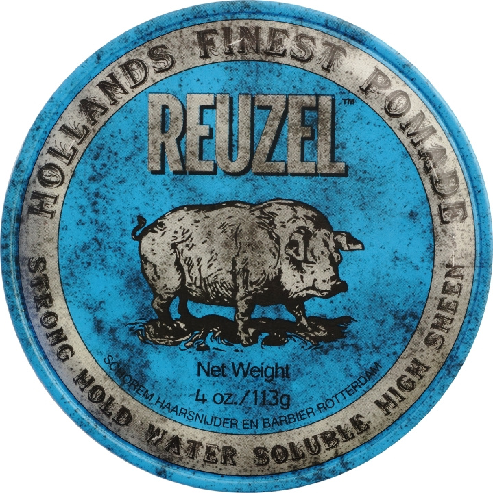 Reuzel Blauw Sterke hold Sheen Pomade 113 ml in de groep BEAUTY & HEALTH / Haar & Styling / Hair styling / Haarwax bij TP E-commerce Nordic AB (D01489)