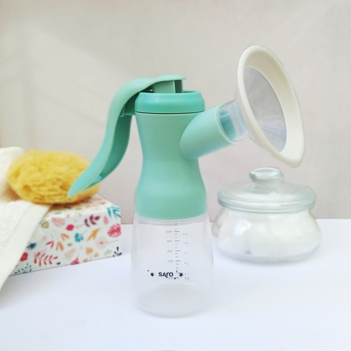 SARO Baby Manual Breat Milk Pump Green in de groep SPEELGOED, KINDER- & BABYPRODUCTEN / Babygadgets / Verzorging & Hygiëne bij TP E-commerce Nordic AB (D01490)