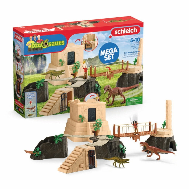 Schleich Dino Tempel Verovering Mega-Set (42656) in de groep SPEELGOED, KINDER- & BABYPRODUCTEN / Speelgoed / Speelset bij TP E-commerce Nordic AB (D01501)