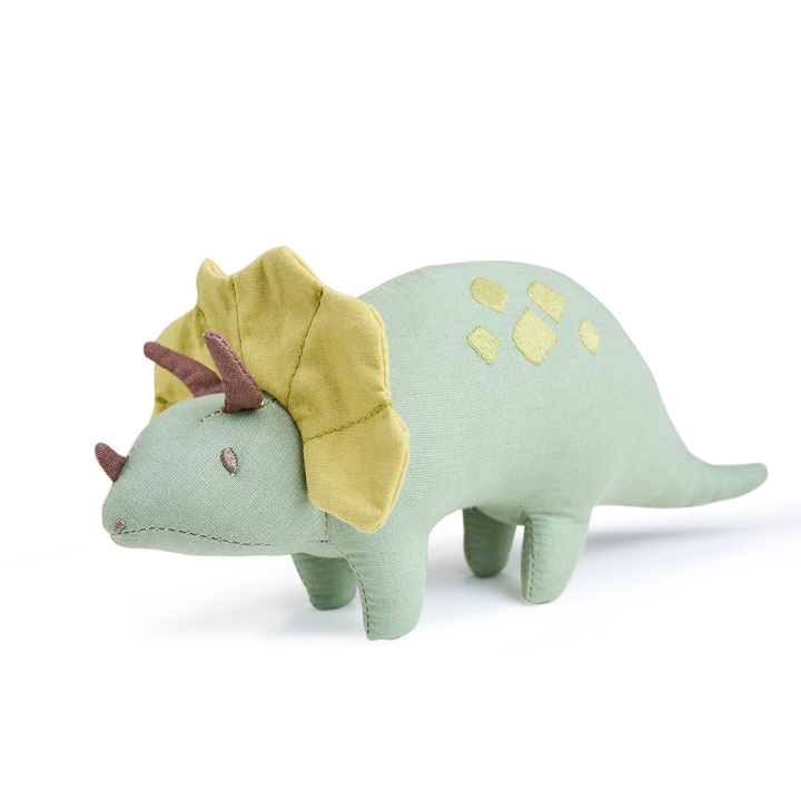 ThreadBear Soft Toy Dinosaur - Trike the Triceratops 24 cm - (TB4104) in de groep SPEELGOED, KINDER- & BABYPRODUCTEN / Babyspeelgoed / Knuffels bij TP E-commerce Nordic AB (D01519)