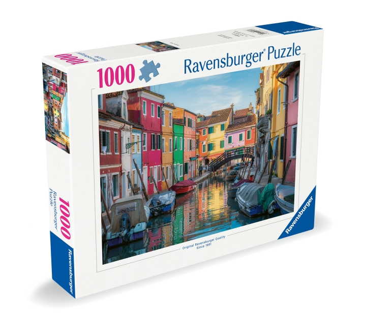 Ravensburger Puzzel Burano kanaal, Venetië 1000p (12000623) in de groep SPORT, VRIJE TIJD & HOBBY / Hobby / Puzzel bij TP E-commerce Nordic AB (D01532)