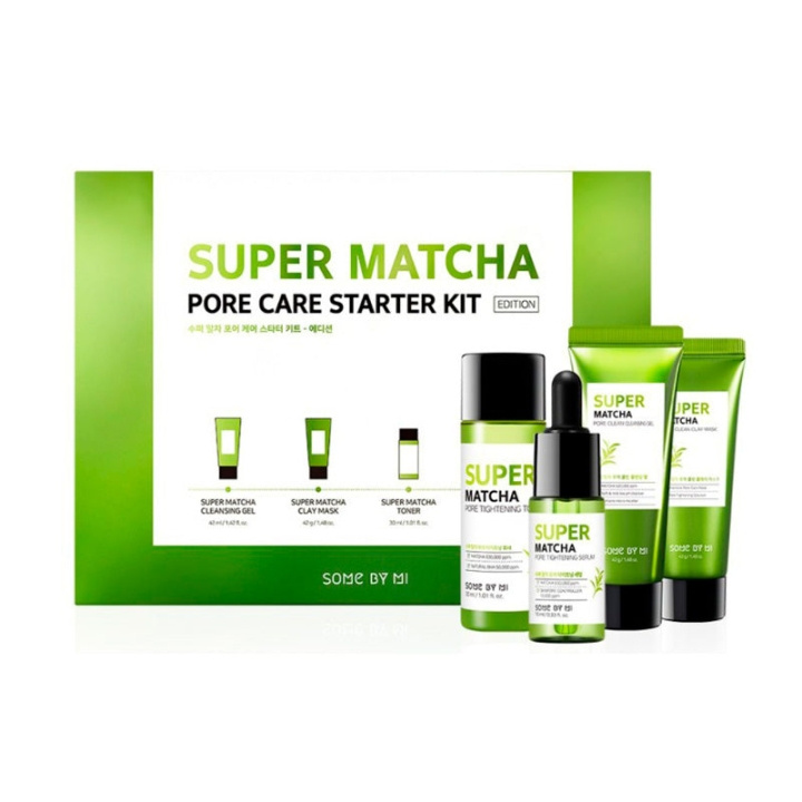 Some By Mi Super Matcha Pore Care Starter Kit - Reisformaat in de groep BEAUTY & HEALTH / Huidsverzorging / Gezicht / Gezichtscrèmes bij TP E-commerce Nordic AB (D01586)