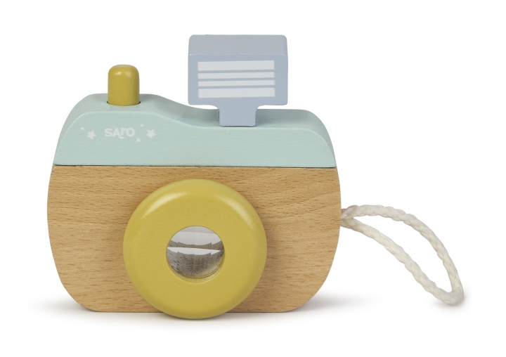 SARO Baby SARO - Wood Camera - Mint (SAO33431) in de groep SPEELGOED, KINDER- & BABYPRODUCTEN / Babyspeelgoed / Activiteitenspeelgoed bij TP E-commerce Nordic AB (D01612)