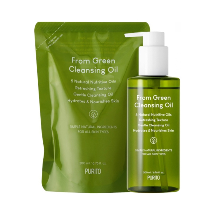 Purito SEOUL From Green Cleansing Oil - Refill 2 x 200 ml in de groep BEAUTY & HEALTH / Huidsverzorging / Gezicht / Gezichtsolie bij TP E-commerce Nordic AB (D01722)