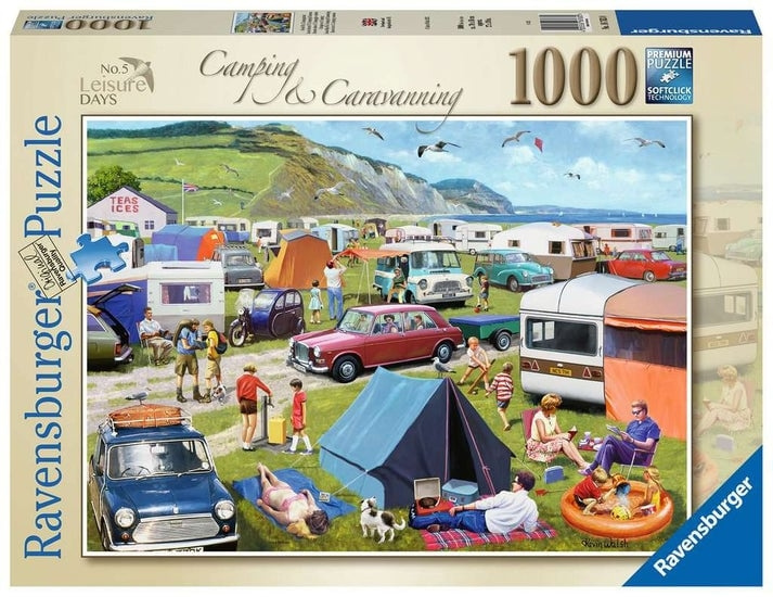 Ravensburger Puzzel - Camping & Caravanning 1000p (12000122) in de groep SPORT, VRIJE TIJD & HOBBY / Hobby / Puzzel bij TP E-commerce Nordic AB (D01733)