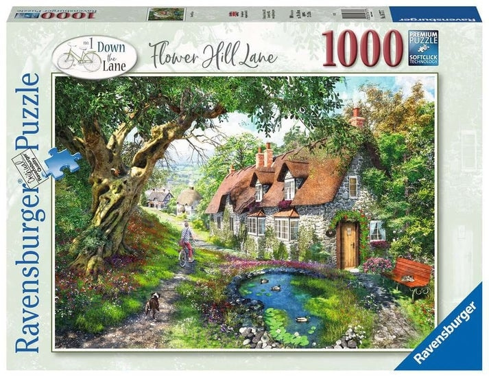 Ravensburger Puzzel Flower Hill Lane 1000p (12000131) in de groep SPORT, VRIJE TIJD & HOBBY / Hobby / Puzzel bij TP E-commerce Nordic AB (D01734)