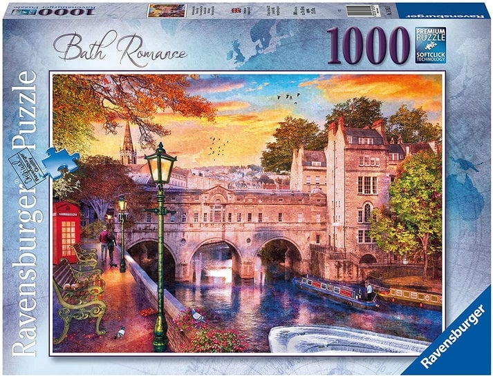 Ravensburger Puzzel - Bath Romance, 1000 stukjes (12000163) in de groep SPORT, VRIJE TIJD & HOBBY / Hobby / Puzzel bij TP E-commerce Nordic AB (D01735)