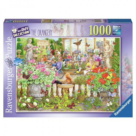 Ravensburger Puzzel - Cosy Café Secret Garden 1000p (12001081) in de groep SPORT, VRIJE TIJD & HOBBY / Hobby / Puzzel bij TP E-commerce Nordic AB (D01751)