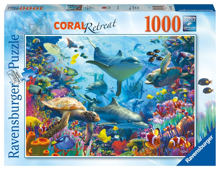 Ravensburger Puzzel - Coral Reef Retreat 1000p (12001172) in de groep SPORT, VRIJE TIJD & HOBBY / Hobby / Puzzel bij TP E-commerce Nordic AB (D01753)