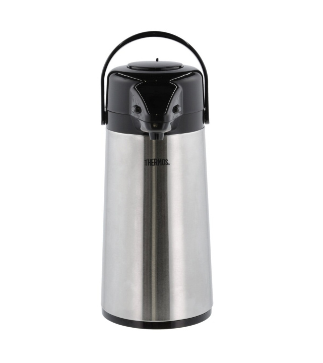 Thermos Kan met pomp 1.9L - Staal/Zwart (15095) in de groep SPORT, VRIJE TIJD & HOBBY / Buitenrecreatie / Thermosflessen & Waterflessen bij TP E-commerce Nordic AB (D01790)