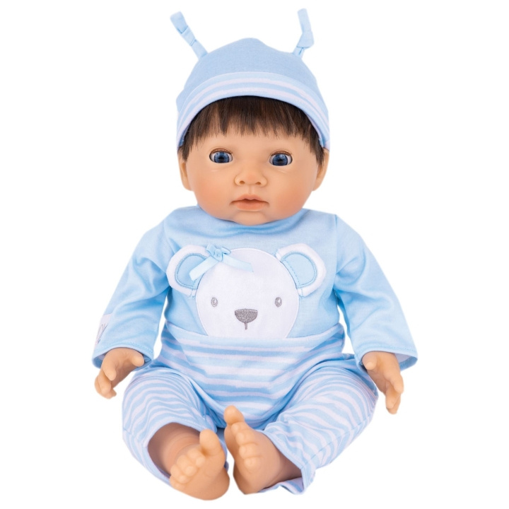 Tiny Treasure S - Blue Bear Doll Brown Hair (30543) in de groep SPEELGOED, KINDER- & BABYPRODUCTEN / Speelgoed / Docks & Accessoires bij TP E-commerce Nordic AB (D01794)