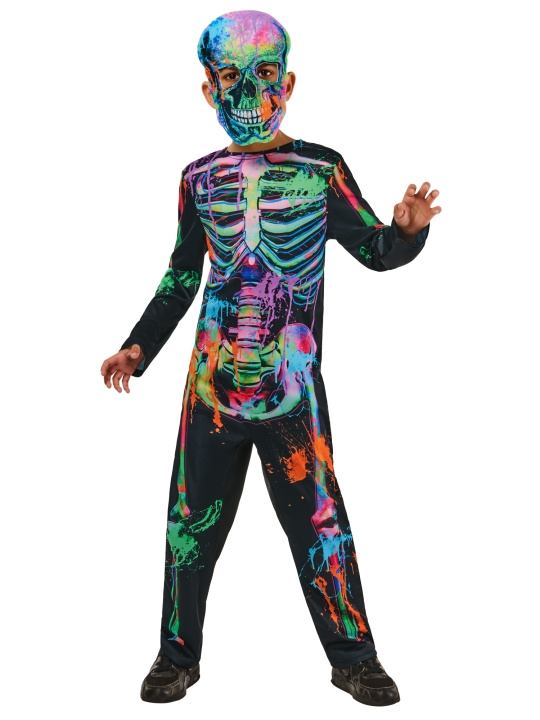 Rubies Halloween Costume - Bonesky Graffiti Skeleton (98-104 cm) in de groep SPEELGOED, KINDER- & BABYPRODUCTEN / Speelgoed / Gemaskered kostuums bij TP E-commerce Nordic AB (D01795)