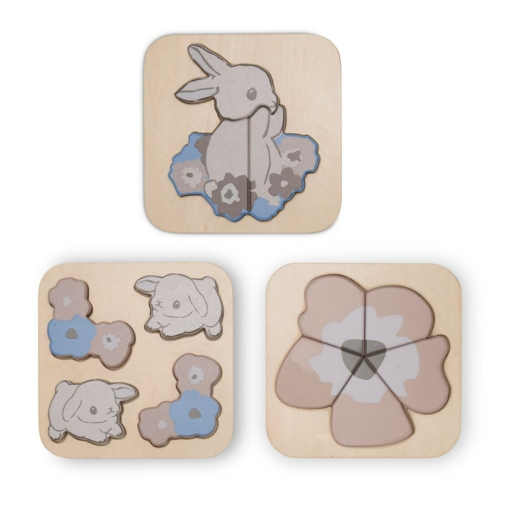 That\'s Mine - Toby puzzle 3-pack - Bunny (123812821630) in de groep SPEELGOED, KINDER- & BABYPRODUCTEN / Speelgoed / Kinderpuzzel bij TP E-commerce Nordic AB (D01798)