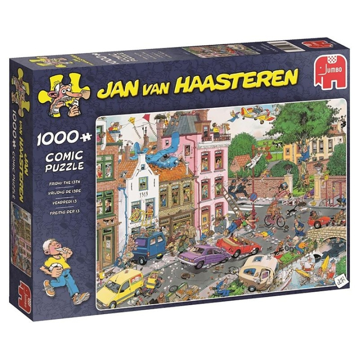 Jan van Haasteren Vrijdag de 13e (1000 stukjes) (JUM9069) in de groep SPORT, VRIJE TIJD & HOBBY / Hobby / Puzzel bij TP E-commerce Nordic AB (D01844)