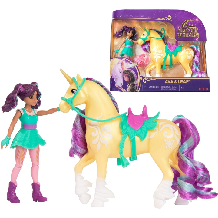 Unicorn Academy Doll & Unicorn - Ava & Leaf (6069631) in de groep SPEELGOED, KINDER- & BABYPRODUCTEN / Speelgoed / Docks & Accessoires bij TP E-commerce Nordic AB (D01867)