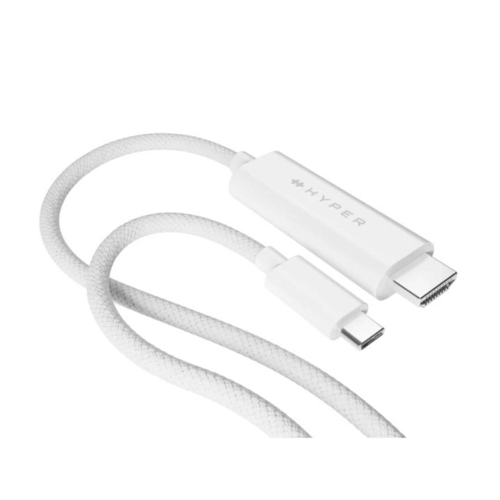 Targus Hyper - 4K USB-C naar HDMI-kabel - Wit in de groep HOME ELECTRONICS / Kabels & Adapters / HDMI / Adapters bij TP E-commerce Nordic AB (D01875)