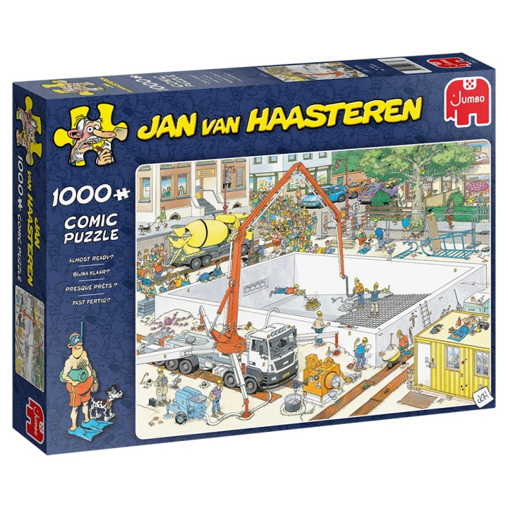 Jan van Haasteren - Bijna klaar (1000 stuks) (JUM0037) in de groep SPORT, VRIJE TIJD & HOBBY / Hobby / Puzzel bij TP E-commerce Nordic AB (D01918)