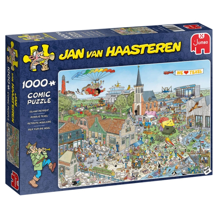 Jan van Haasteren - Island Retreat (1000 stukjes) in de groep SPORT, VRIJE TIJD & HOBBY / Hobby / Puzzel bij TP E-commerce Nordic AB (D01926)