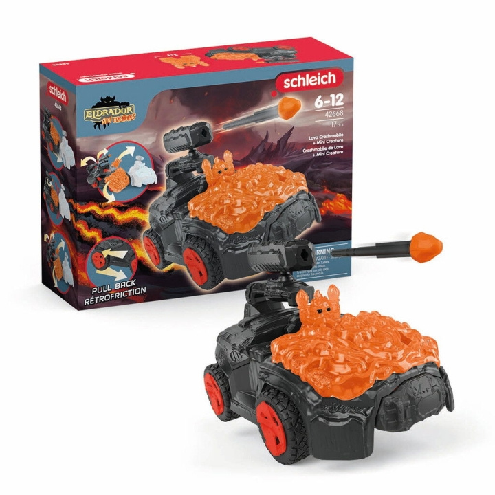 Schleich Eldrador - Lava CrashMobile met Mini Creature (42668) in de groep SPEELGOED, KINDER- & BABYPRODUCTEN / Speelgoed / Speelgoedauto\'s bij TP E-commerce Nordic AB (D01981)