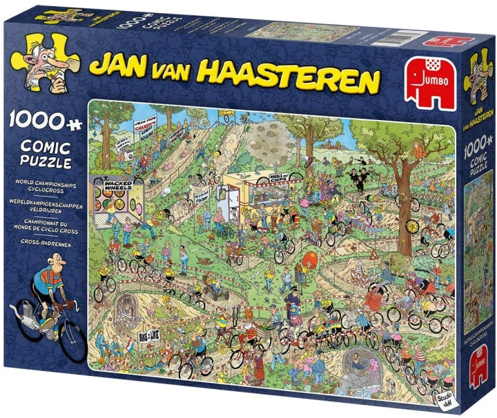 Jan van Haasteren WC Fietskruis, puzzel van 1000 stukjes (JUM9174) in de groep SPORT, VRIJE TIJD & HOBBY / Hobby / Puzzel bij TP E-commerce Nordic AB (D02037)