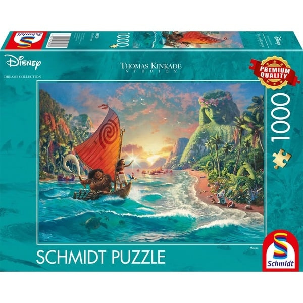 Schmidt Thomas Kinkade: Disney Moana (1000 stukjes) (SCH8030) in de groep SPORT, VRIJE TIJD & HOBBY / Hobby / Puzzel bij TP E-commerce Nordic AB (D02042)