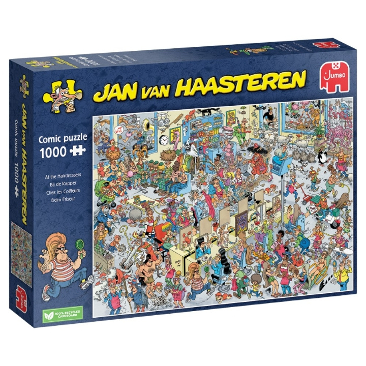 Jan van Haasteren De kapper (1000 stukjes) (JUM0070) in de groep SPORT, VRIJE TIJD & HOBBY / Hobby / Puzzel bij TP E-commerce Nordic AB (D02047)