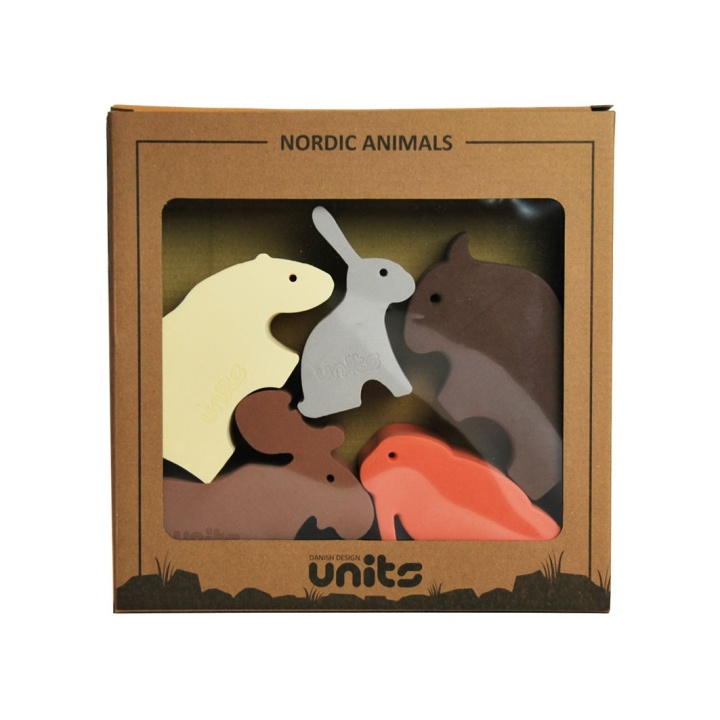 Units 5 Small Nordic Animals In A Box (224) in de groep SPEELGOED, KINDER- & BABYPRODUCTEN / Babyspeelgoed / Activiteitenspeelgoed bij TP E-commerce Nordic AB (D02110)