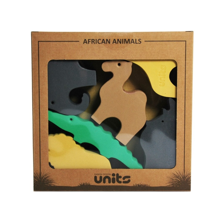 Units 6 Small African Animals In A Box (325) in de groep SPEELGOED, KINDER- & BABYPRODUCTEN / Babyspeelgoed / Activiteitenspeelgoed bij TP E-commerce Nordic AB (D02111)